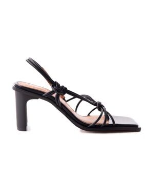 NIB L’intervalle Cuesta Black Leather Strappy Sandals Size 38 (7.5-8)
